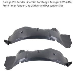 Black Fender Liner Set for Dodge Avenger
